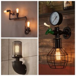 ¡Que tus paredes impacten con estos apliques de estilo industrial!